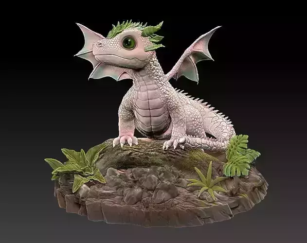 baby forest dragon 3D print model