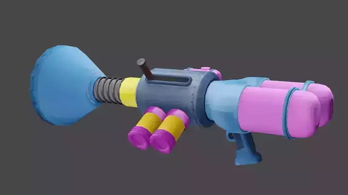 Toon Gun Low Poly