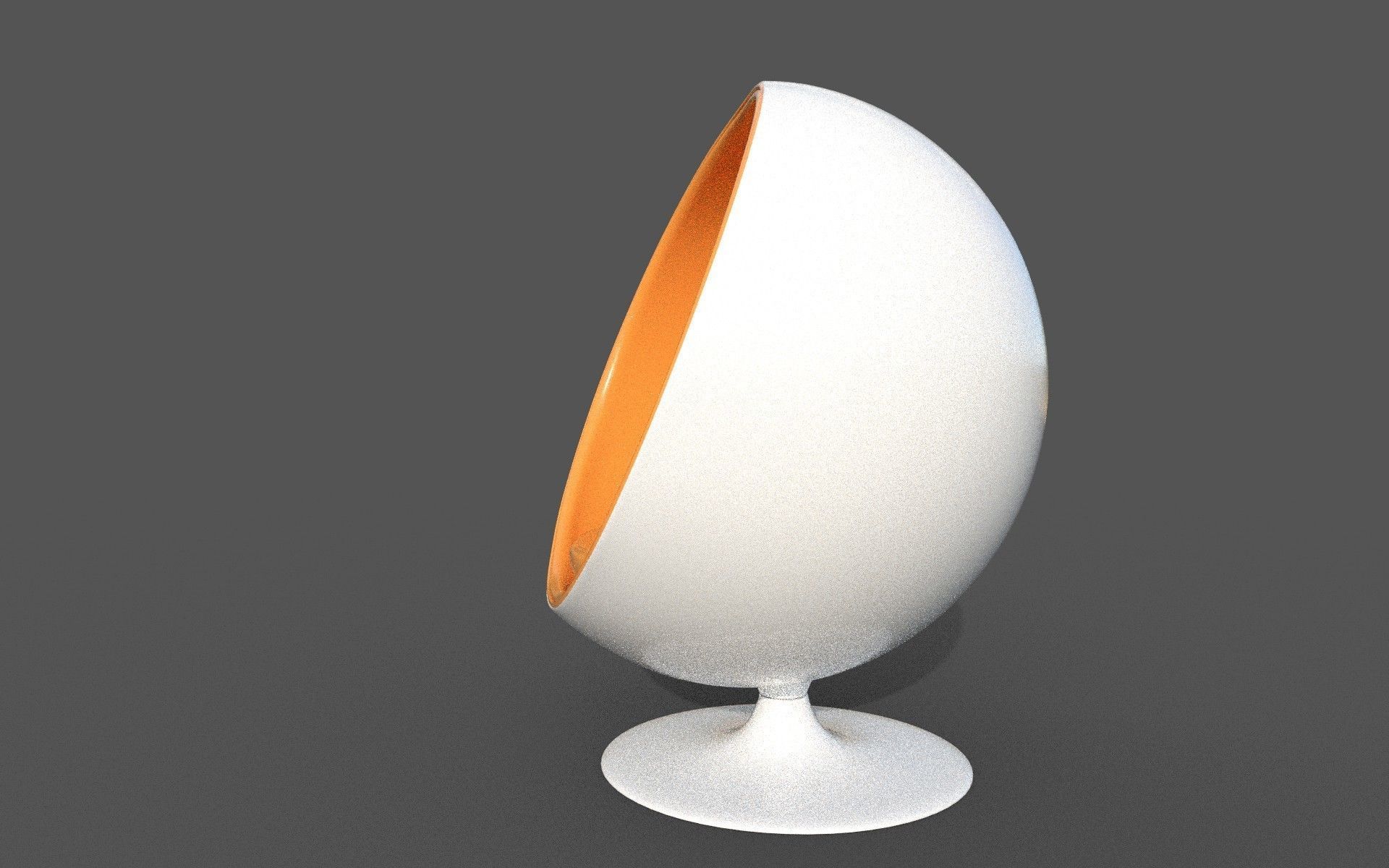 Chair Low-poly 3D model_2