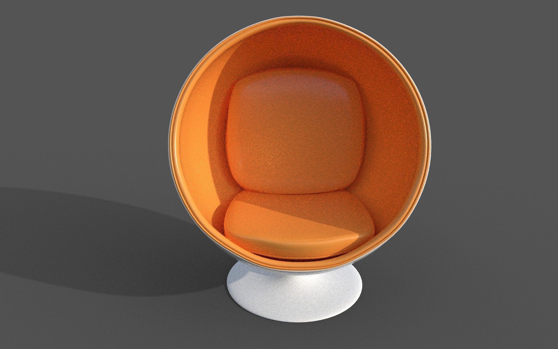 Chair Low-poly 3D model_1