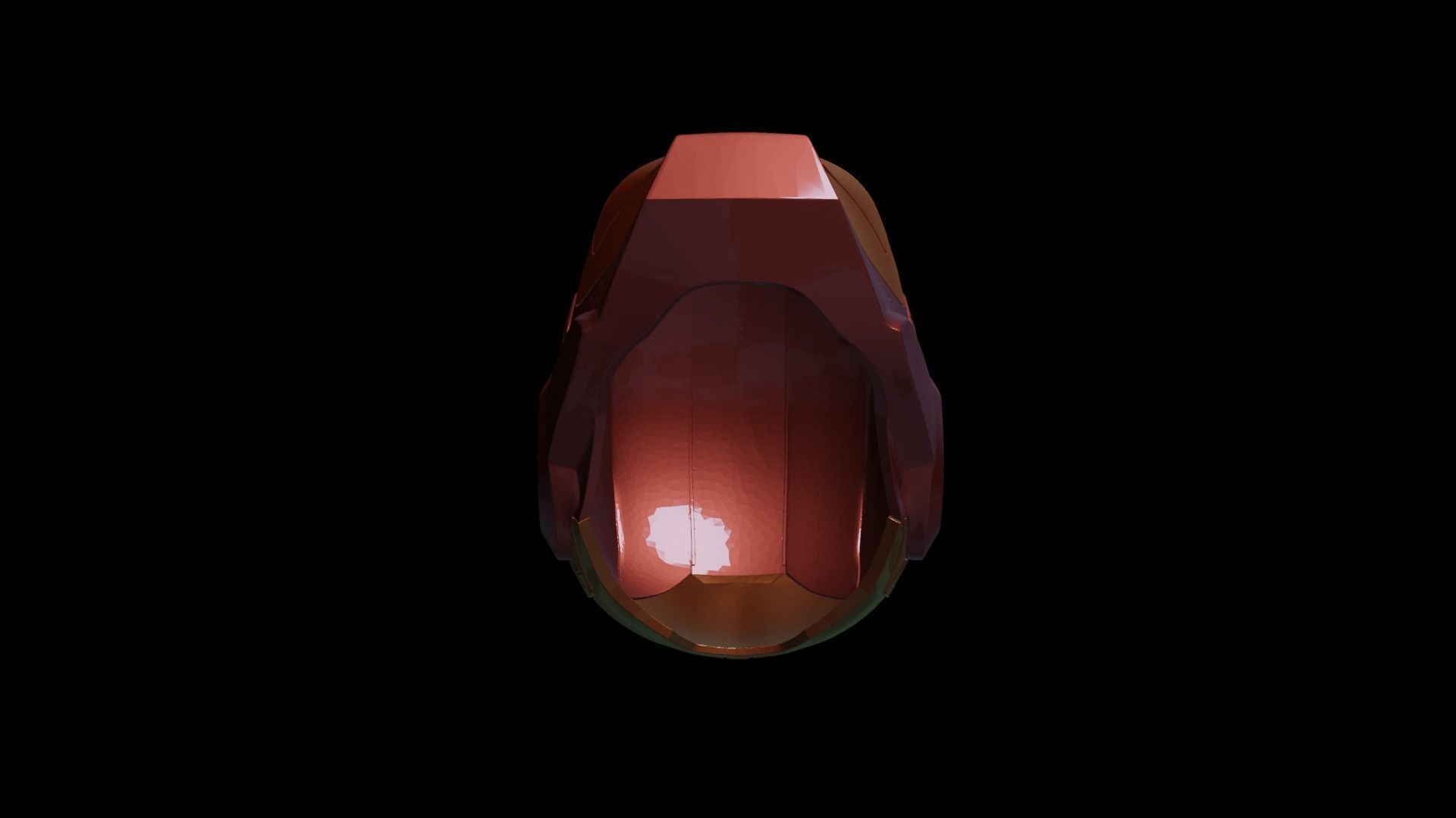 Iron Man helmet 3D printable model consisting of 5 pieces 3D print model_4