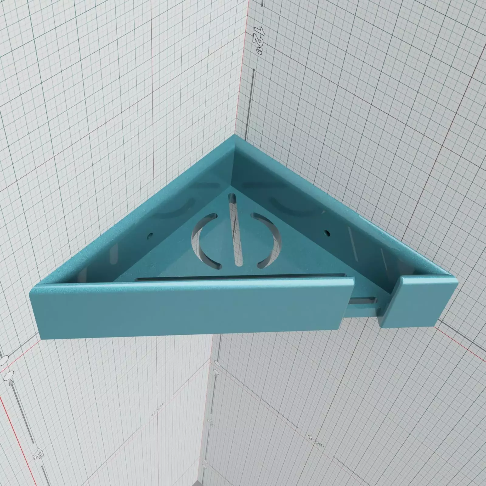 BATHROOM SHELF 3D print model_0
