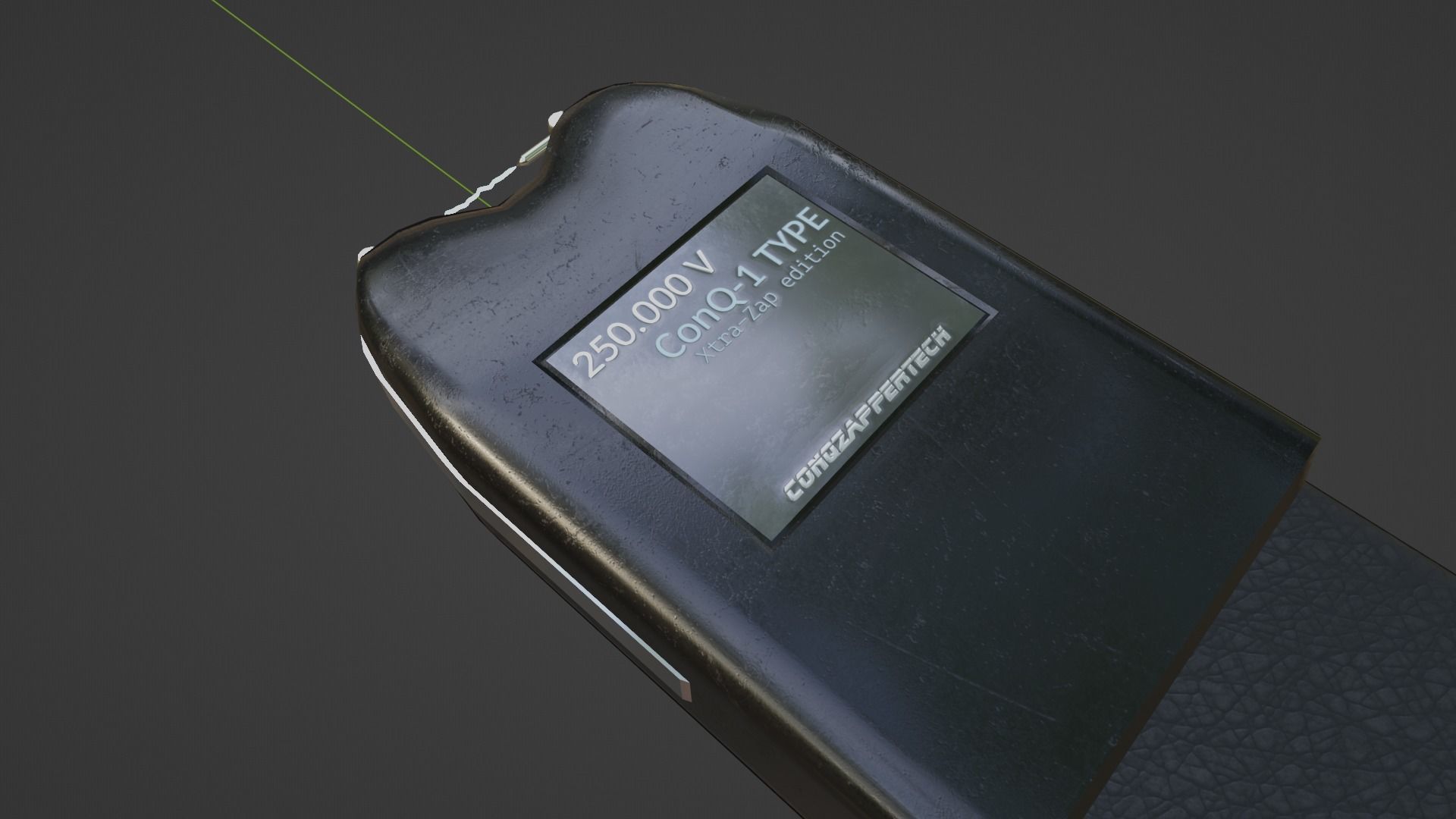 Electroshocker Low-poly 3D model_10