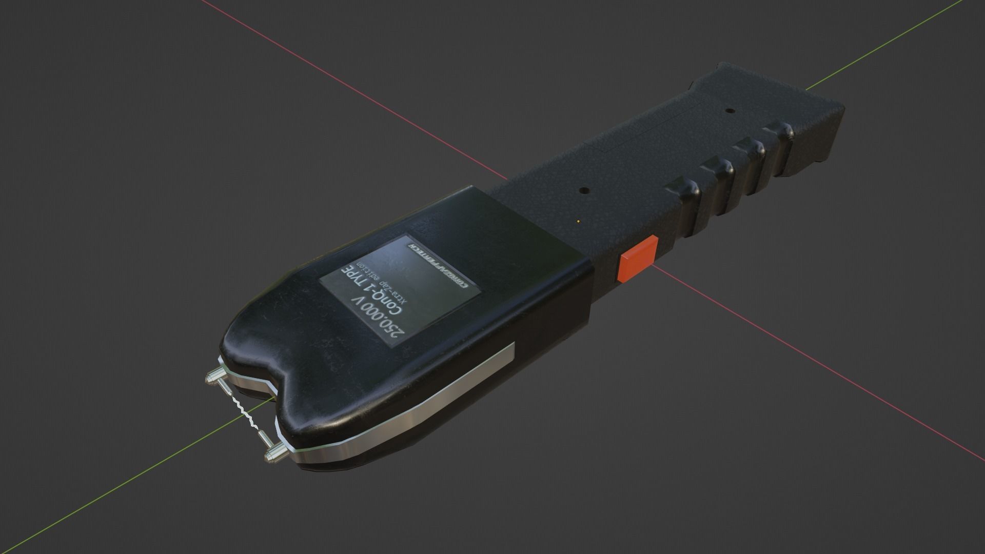 Electroshocker Low-poly 3D model_9