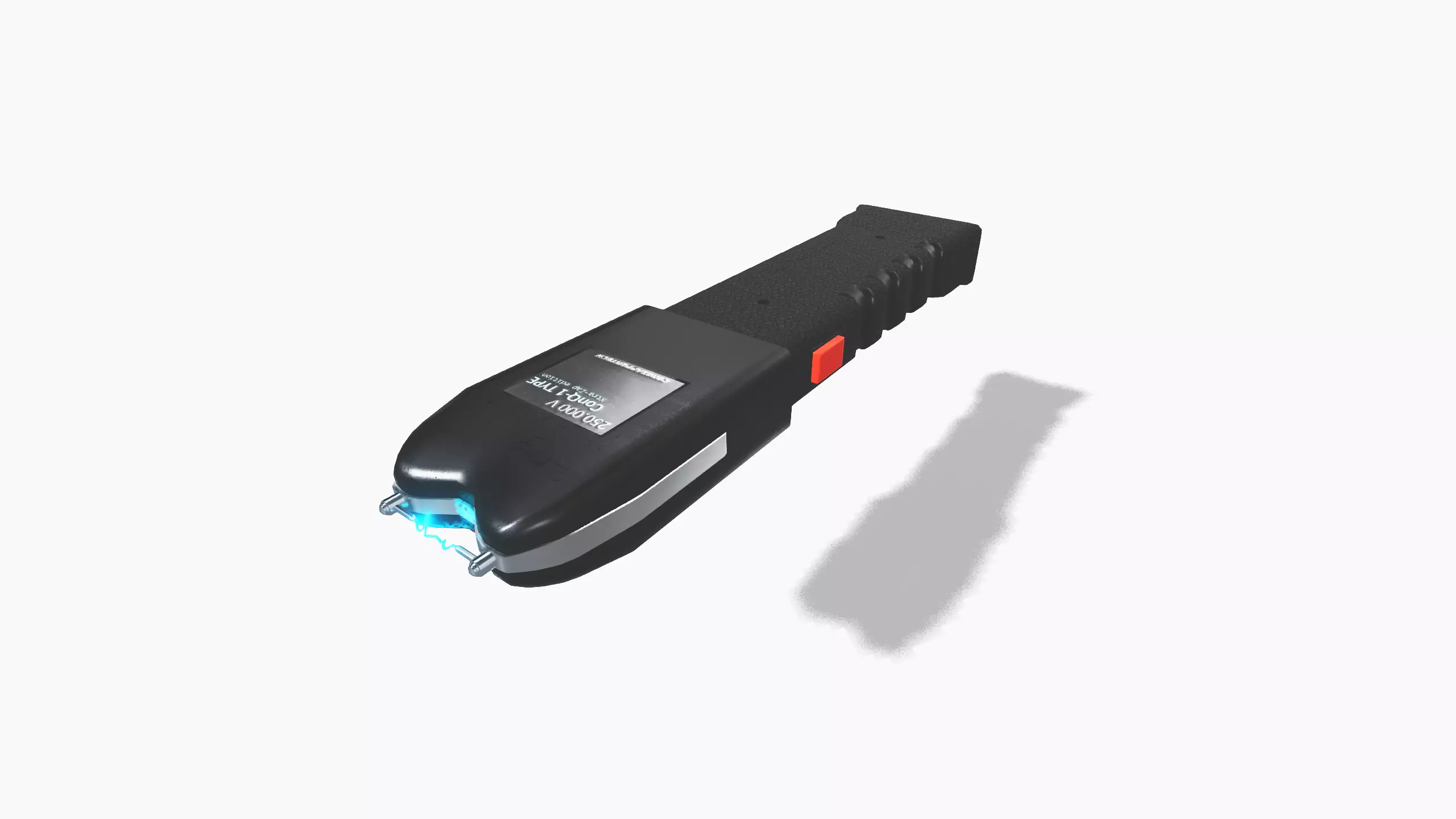 Electroshocker Low-poly 3D model_0