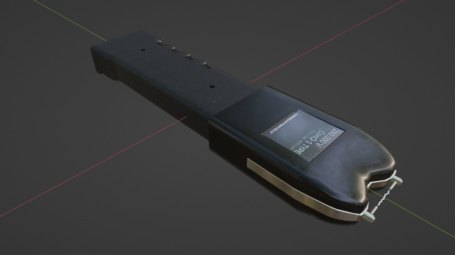 Electroshocker Low-poly 3D model_8