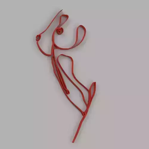 WOMAN ONE LINE DRAWING 3D print model