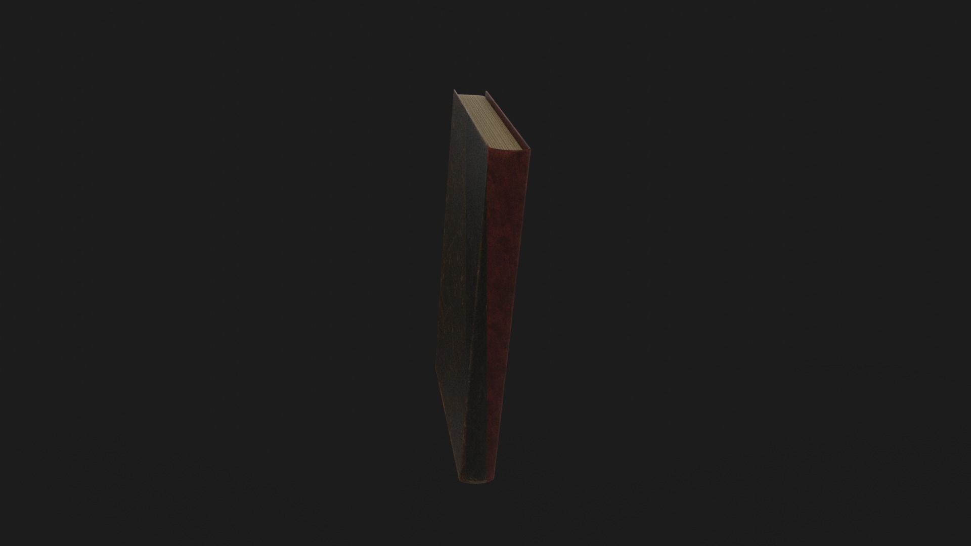 Ancient Simple Books Low-poly 3D model_6