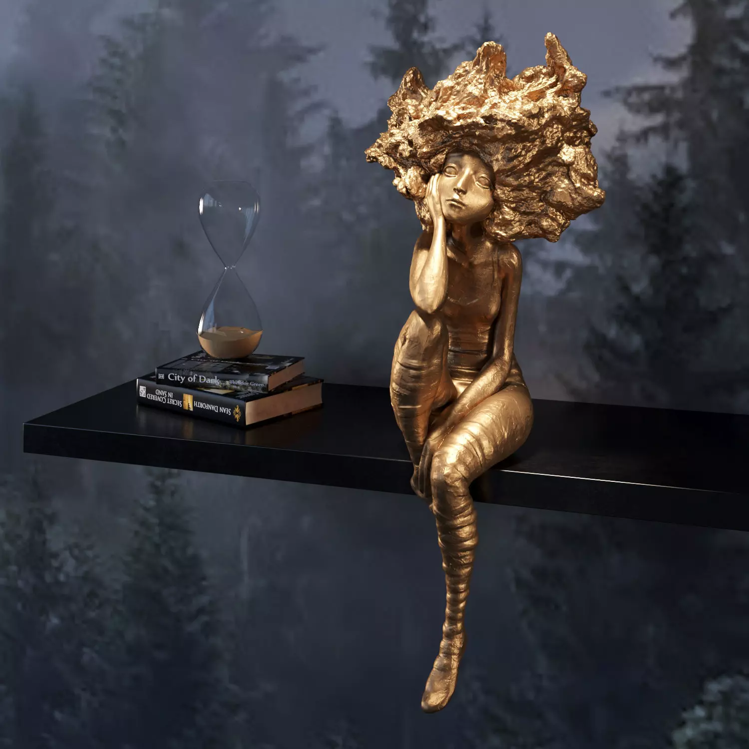 Valerie Hadida - Art Sculpture of a girl - 2 3D print model_0