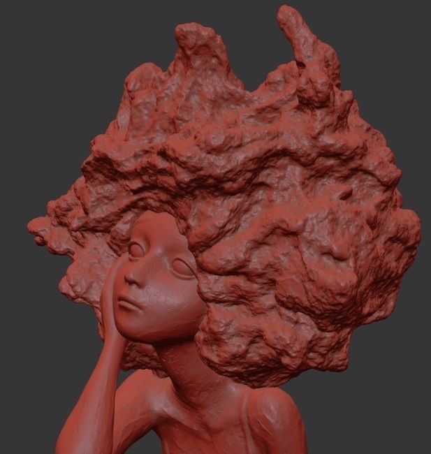 Valerie Hadida - Art Sculpture of a girl - 2 3D print model_8