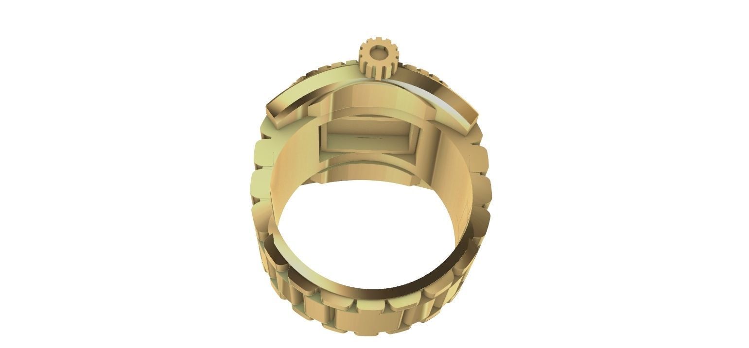 Ring watch 3D print model_11