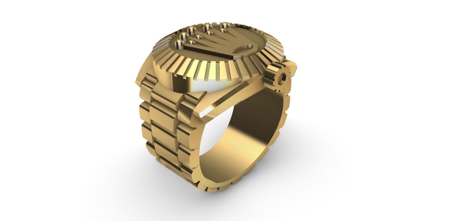 Ring watch 3D print model_22