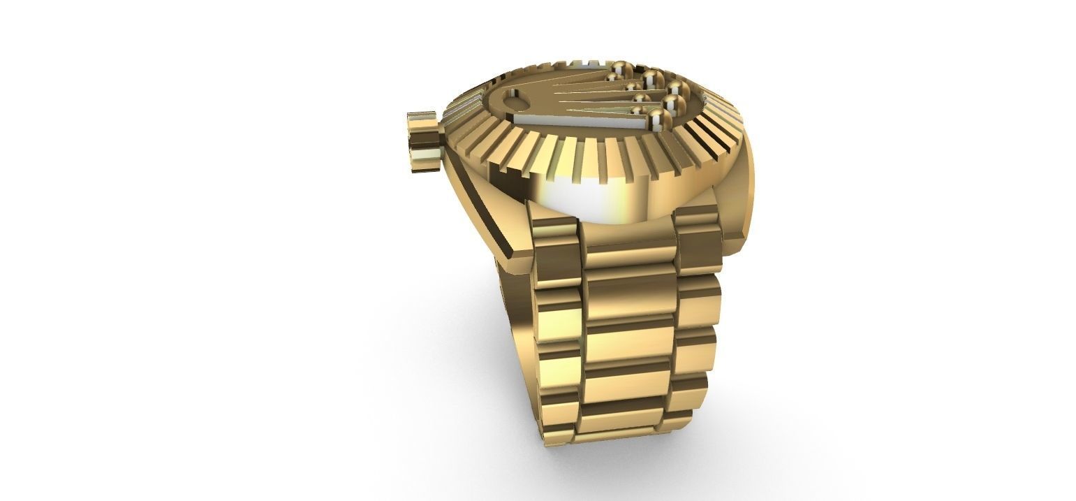 Ring watch 3D print model_21