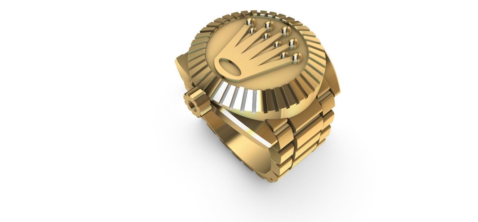 Ring watch 3D print model_9