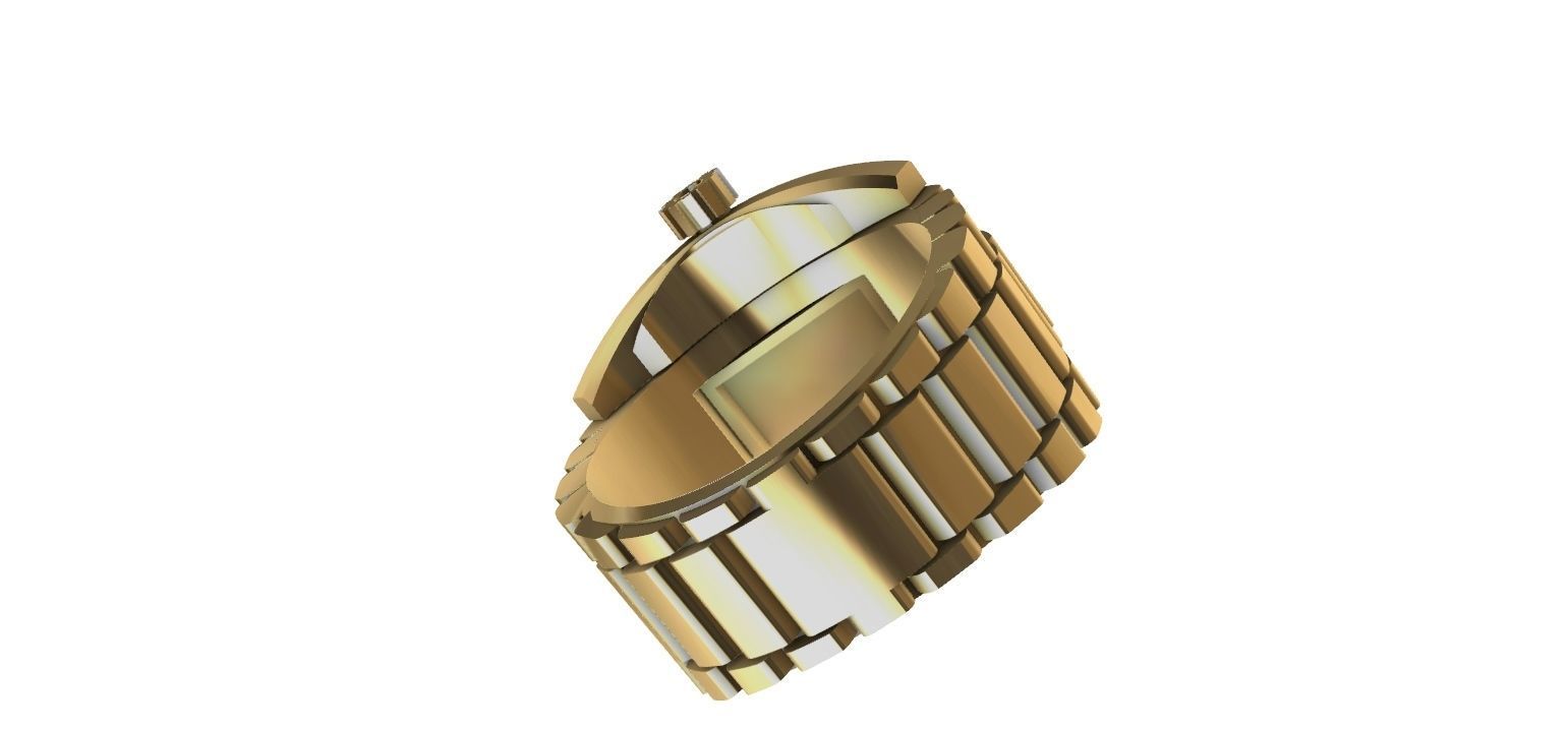 Ring watch 3D print model_18