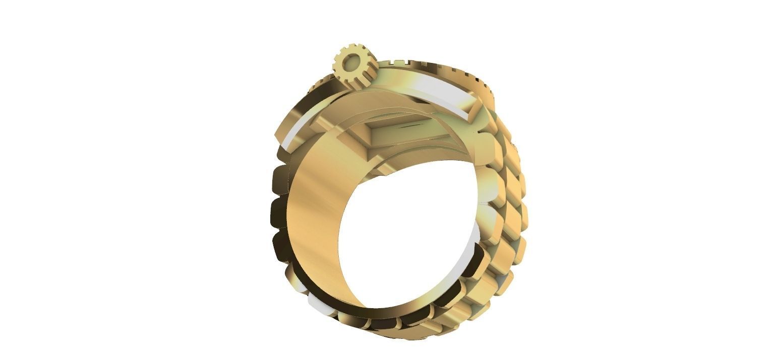 Ring watch 3D print model_19
