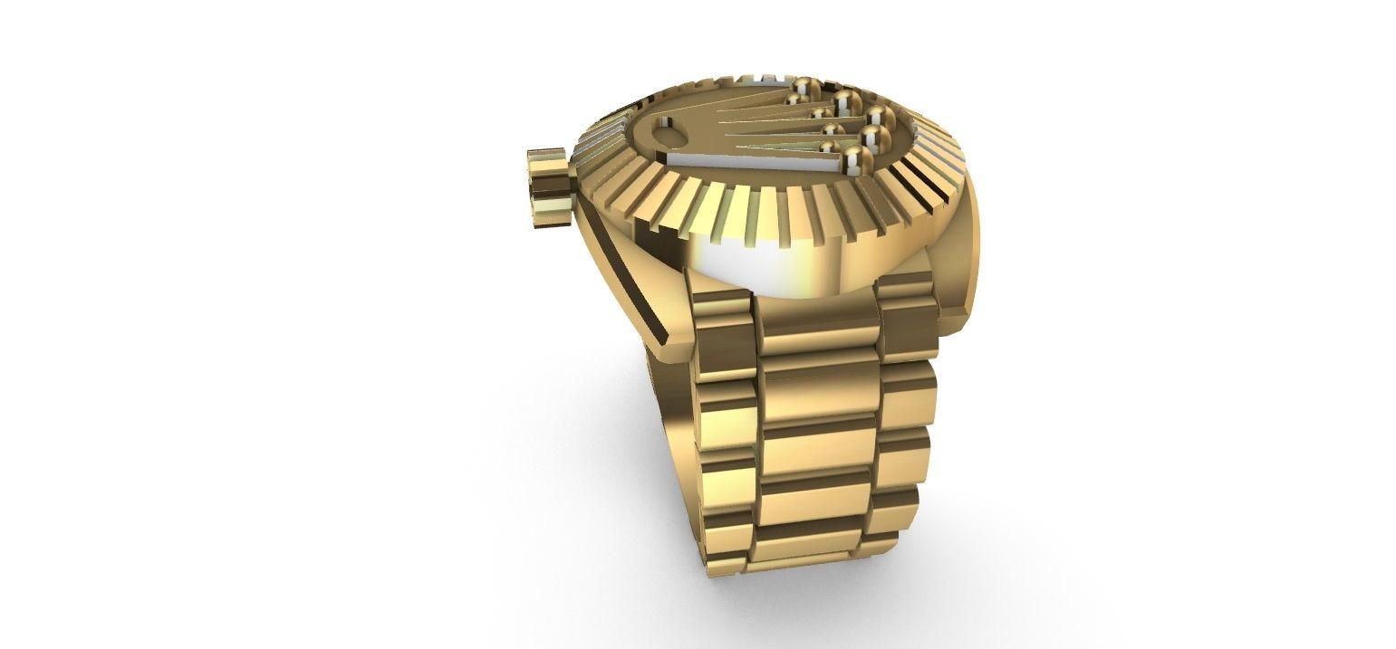 Ring watch 3D print model_8