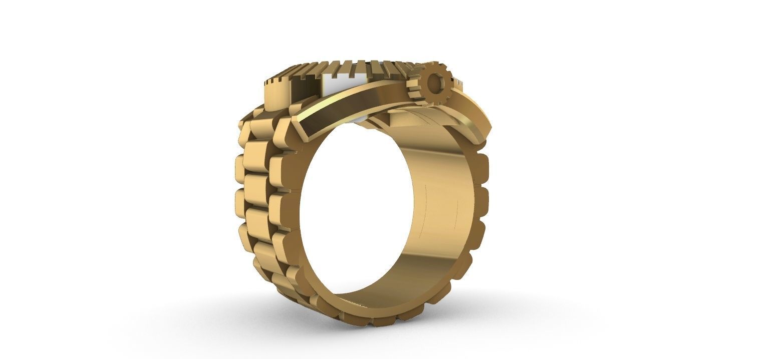 Ring watch 3D print model_12