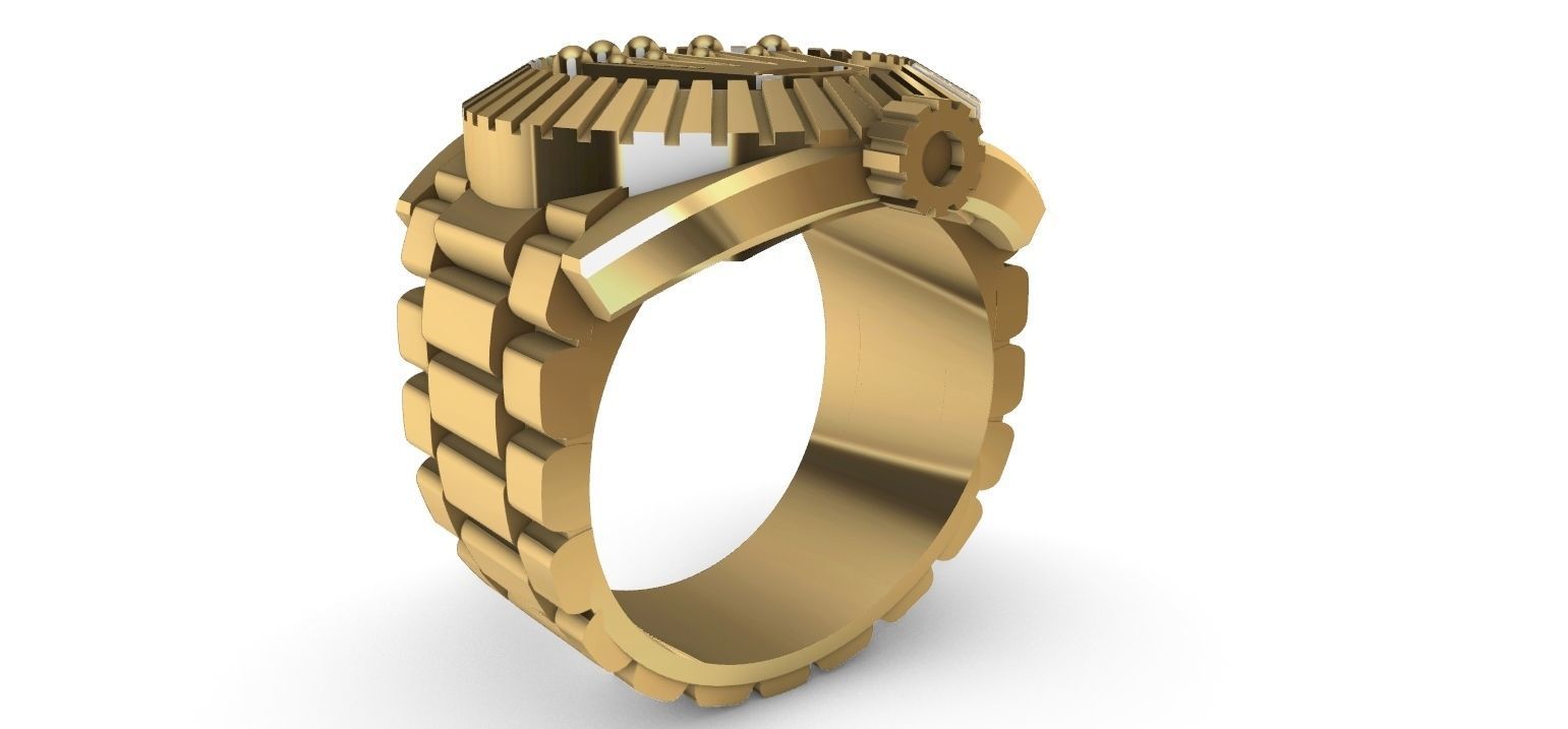 Ring watch 3D print model_1