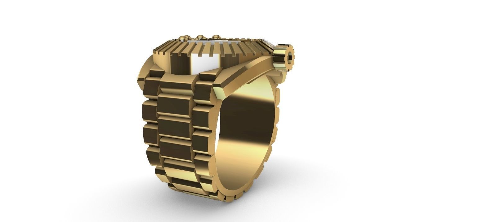 Ring watch 3D print model_13
