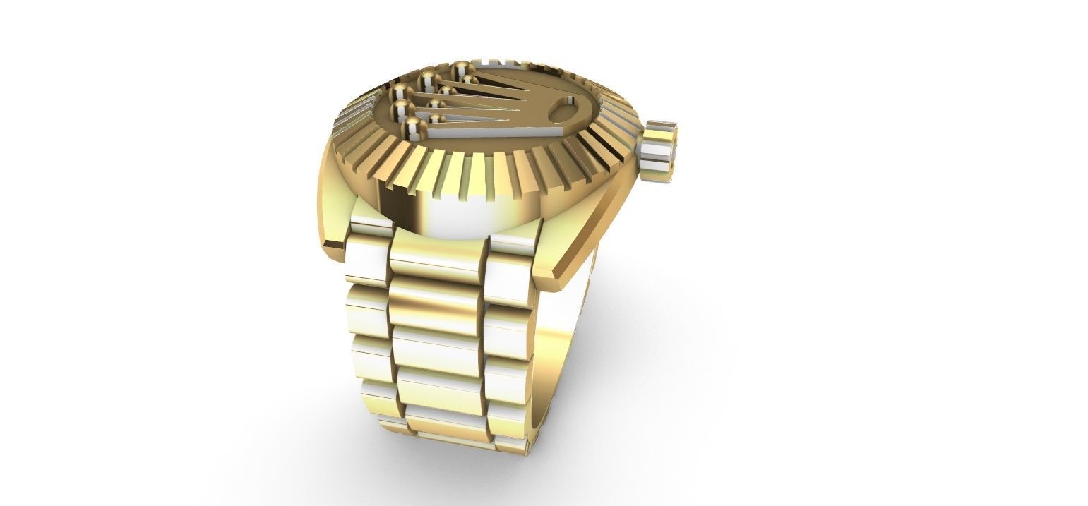 Ring watch 3D print model_14