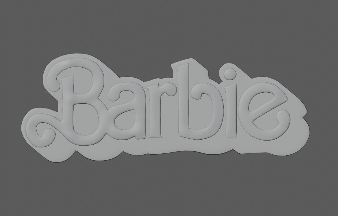 Barbie Lettering 3D model 3D model_2