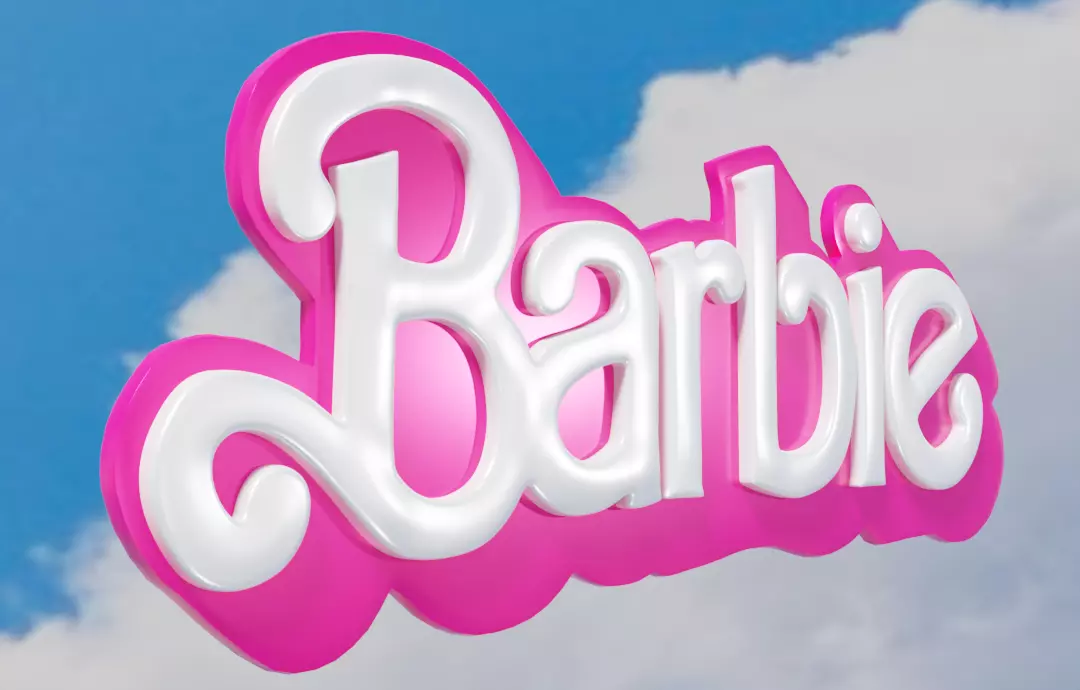 Barbie Lettering 3D model 3D model_0