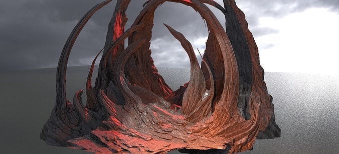 Ancient Raptor Rocks 6 3D model