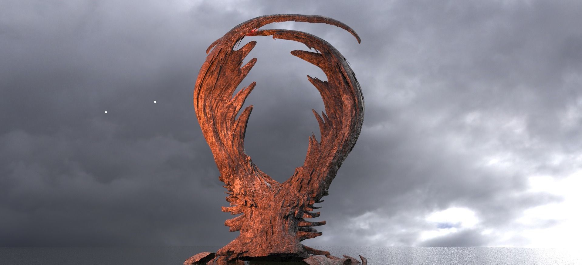 Ancient Druid Rock Arch  3D model_1