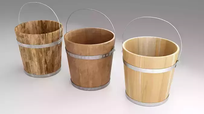 Old Wooden Buckets