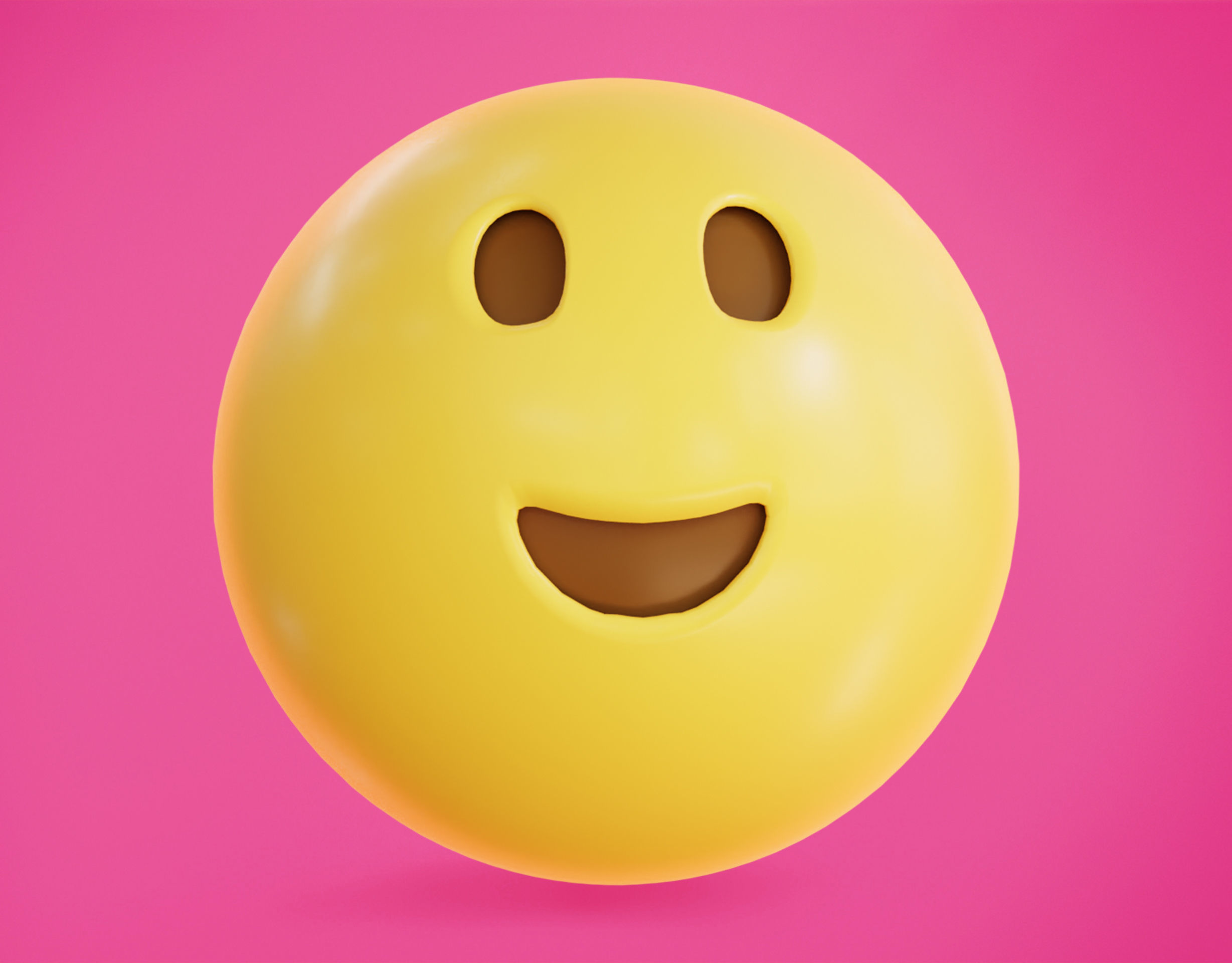 Smiling Face with Licking lips Animated Emoji Low-poly 3D model_5