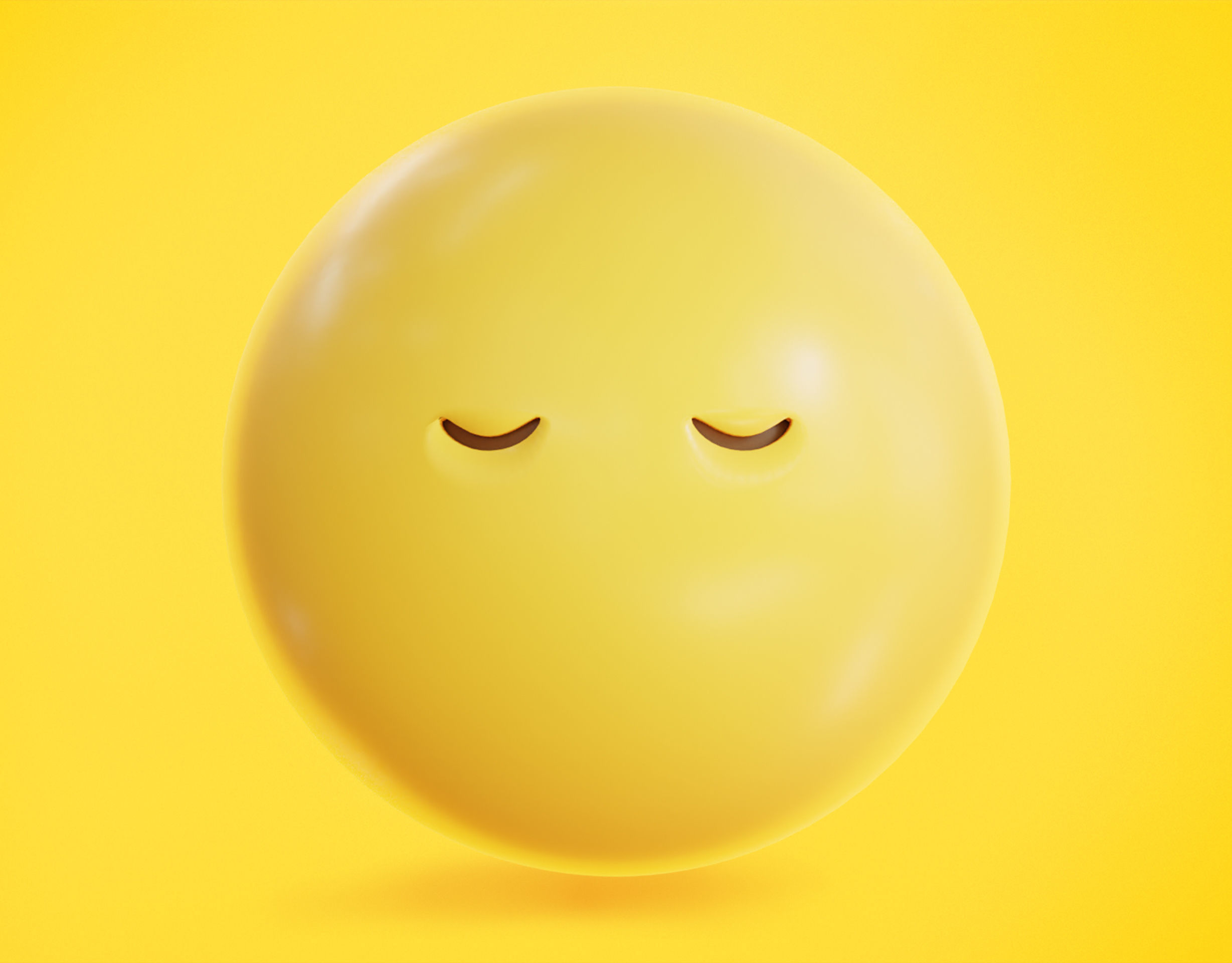 Face without mouth Animated Emoji Low-poly 3D model_9