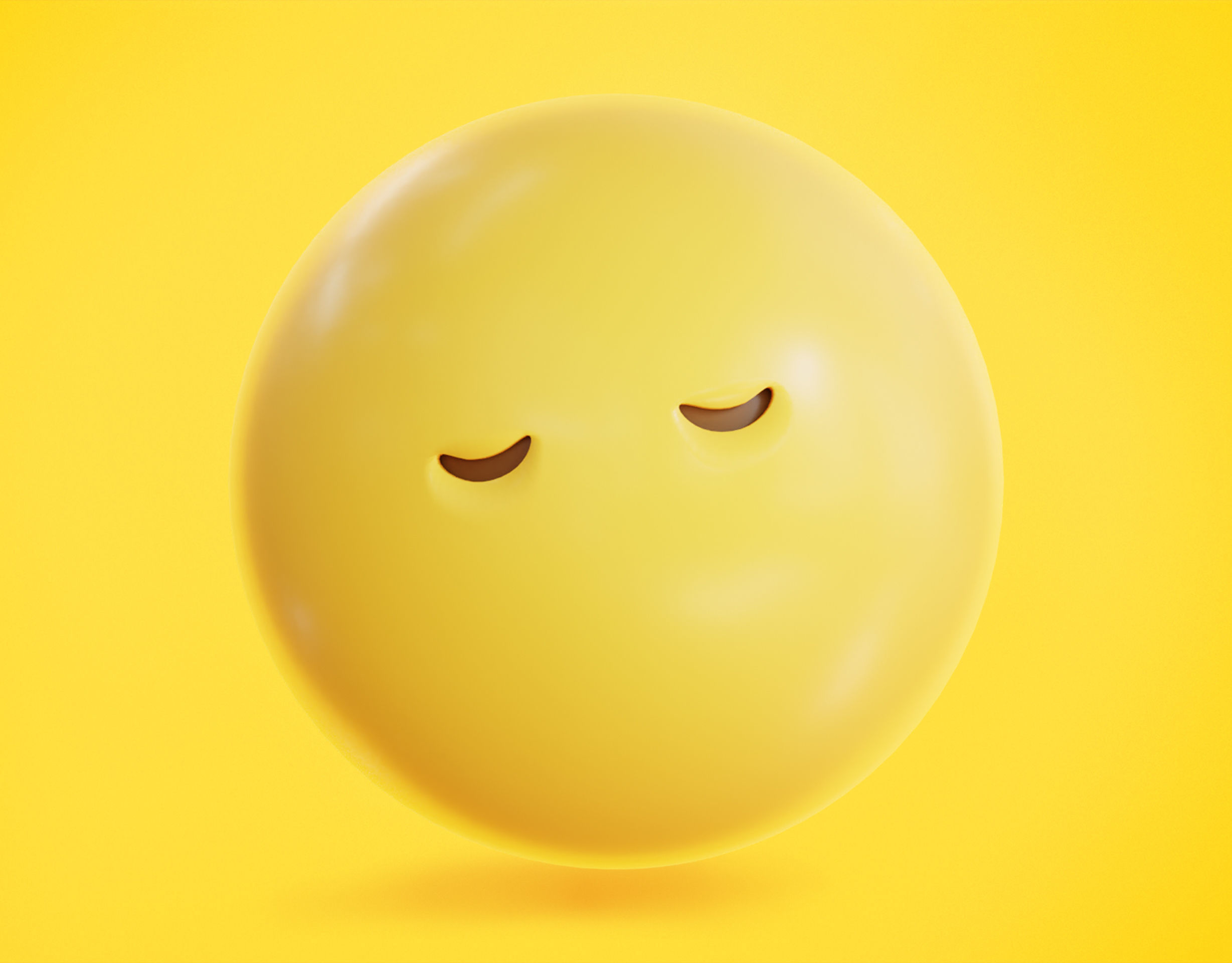 Face without mouth Animated Emoji Low-poly 3D model_6