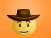 Cowboy face Animated Emoji Low-poly 3D model_1