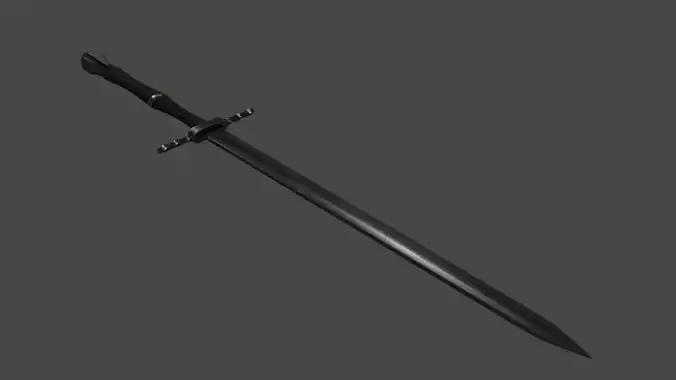Middle Ages Sword Low-poly 3D model