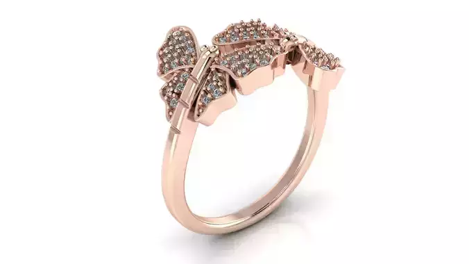 Jewelry Diamond Ring 3D Print Model