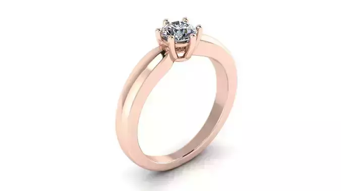 Jewelry Diamond Ring 3D Print Model 