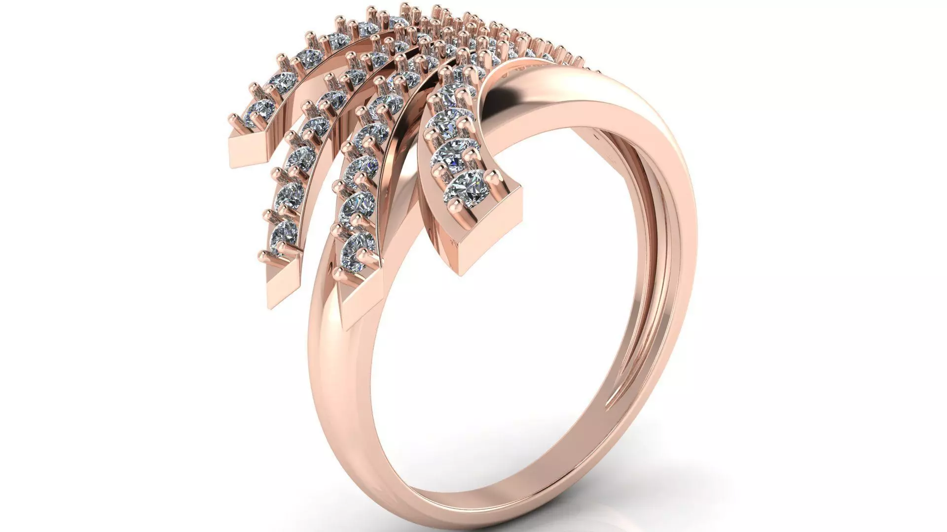Jewelry Diamond Ring 3D Print Model 3D print model