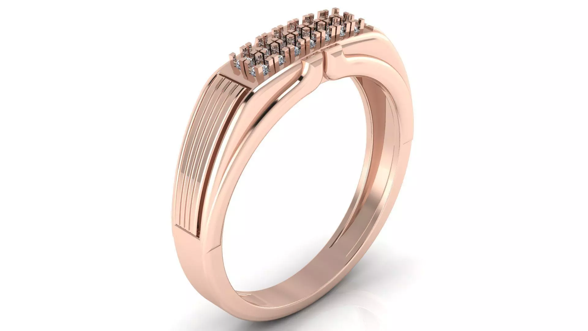Jewelry Diamond Ring 3D Print Model 3D print model