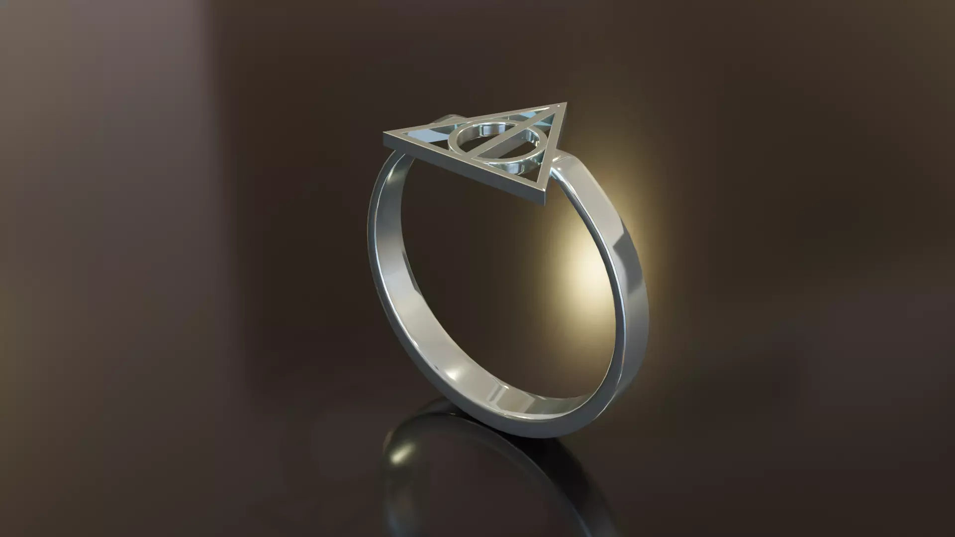 Deathly Hallows Ring Free 3D print model