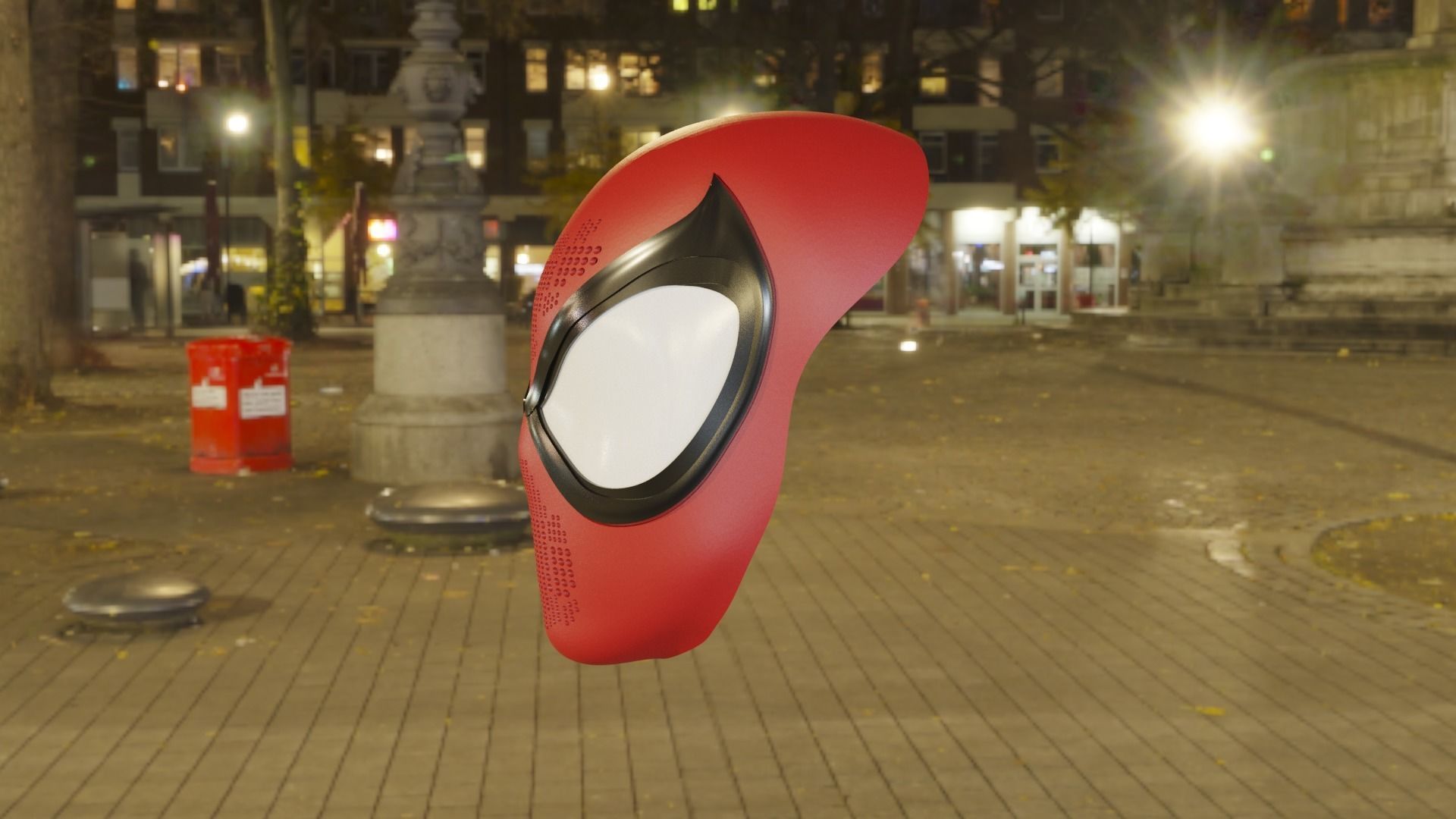 Concept Art MCU Spider-Man Ultimate Faceshell 3D print model_2