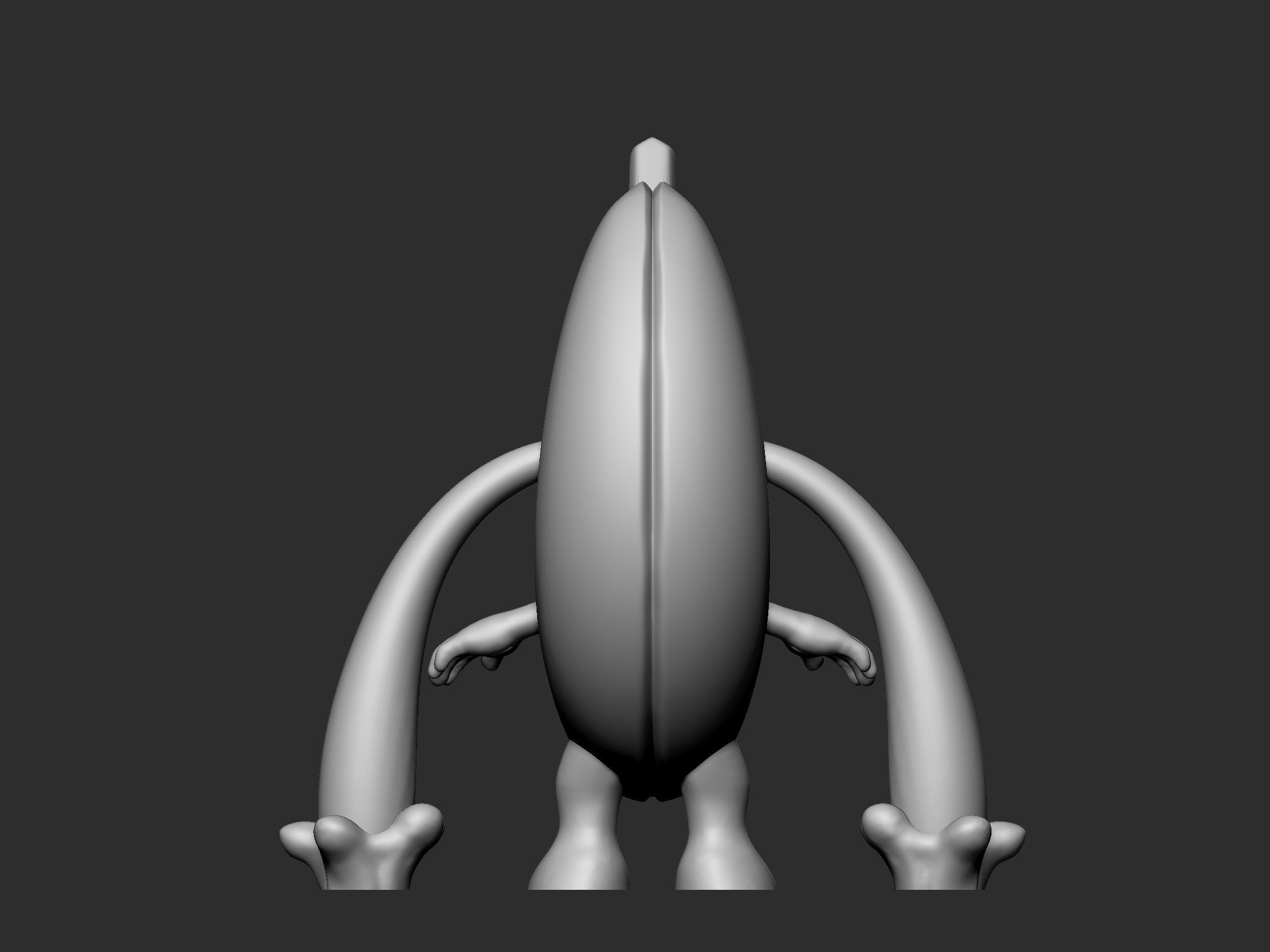 Banana Cat - STL - OBJ - FBX 3D print model_11