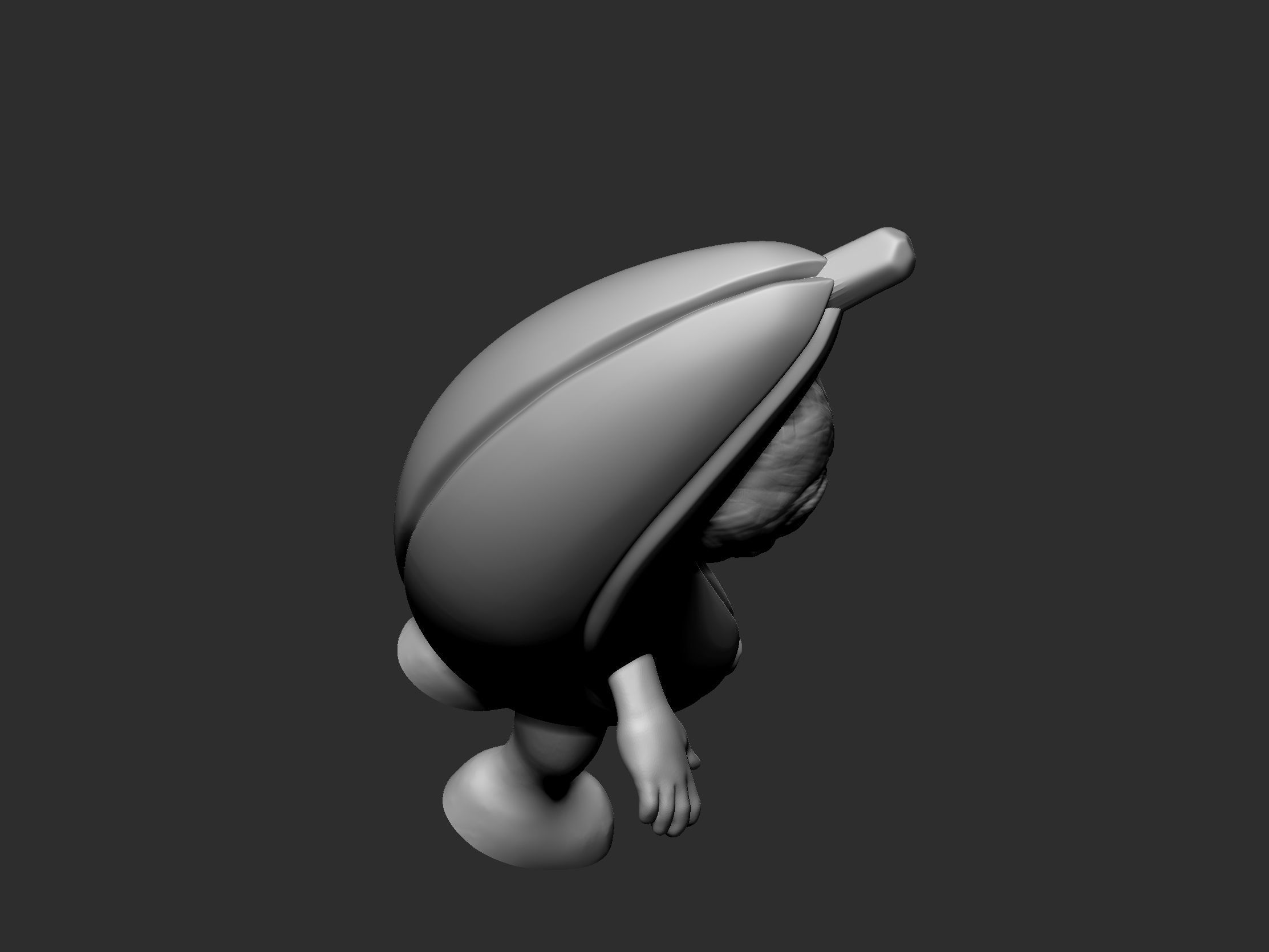 Banana Cat - STL - OBJ - FBX 3D print model_12