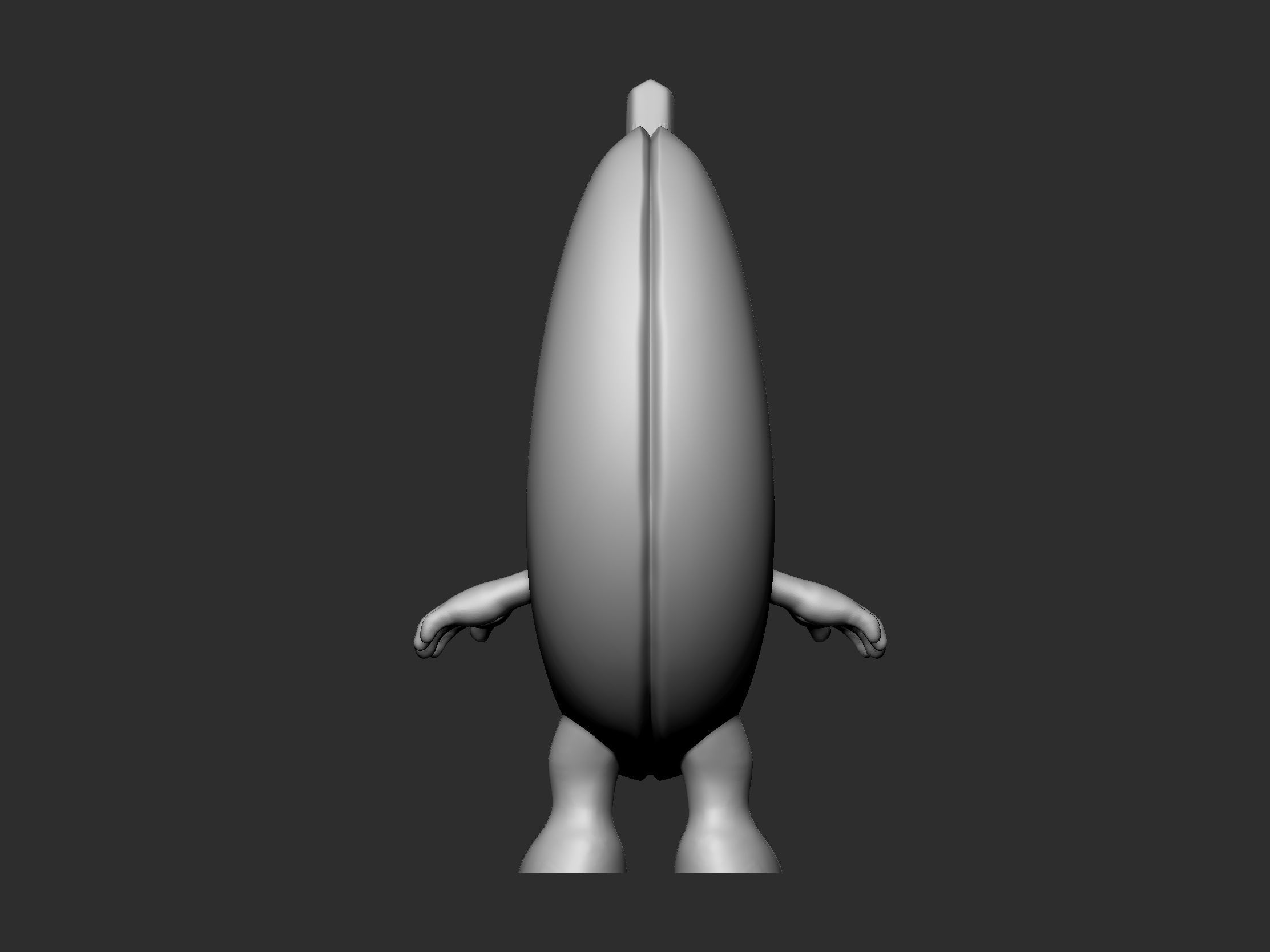 Banana Cat - STL - OBJ - FBX 3D print model_6