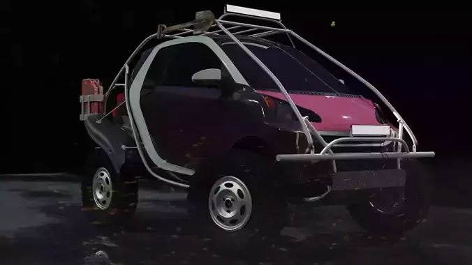 Smart Fortwo 2008 Free 3D model Smart Fortwo 2008 Free 3D model