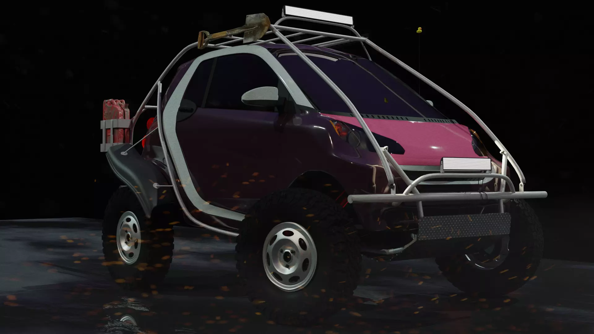 Smart Fortwo 2008 Free 3D model_0