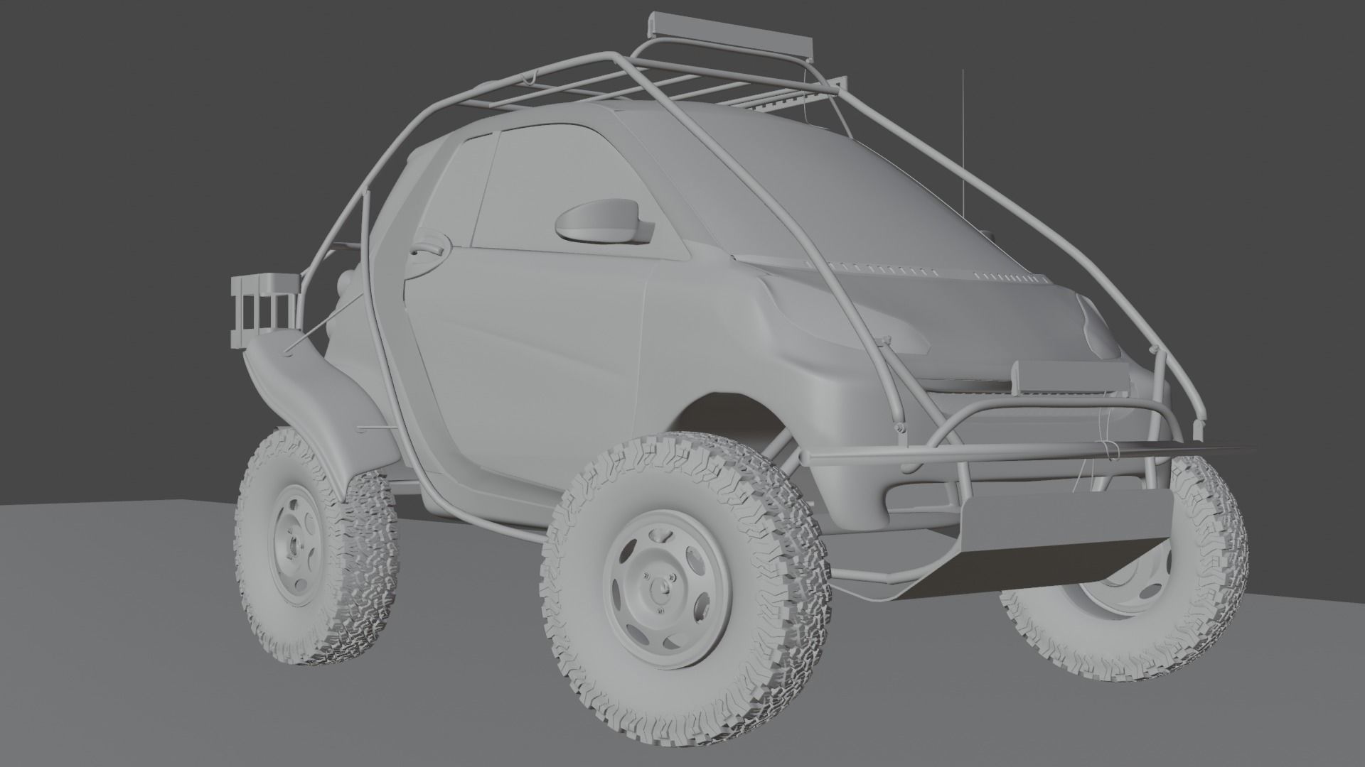 Smart Fortwo 2008 Free 3D model_5