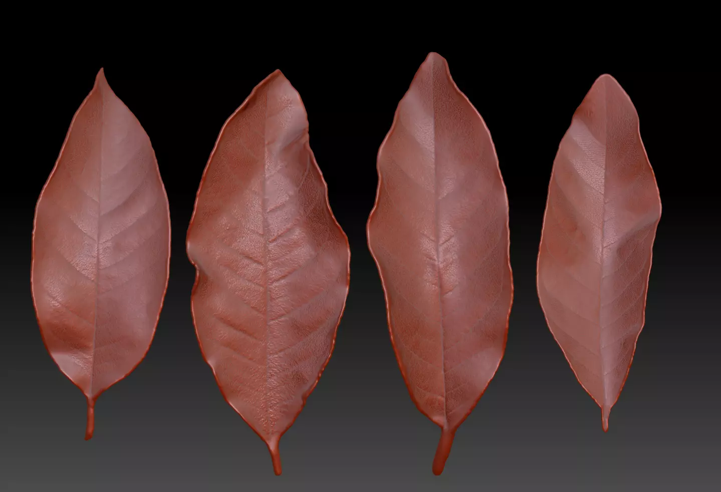 3D-printed leaves STL 3D print model