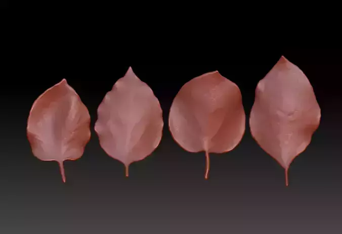 3D printed leaf STL tree leaves Antion 3D print model
