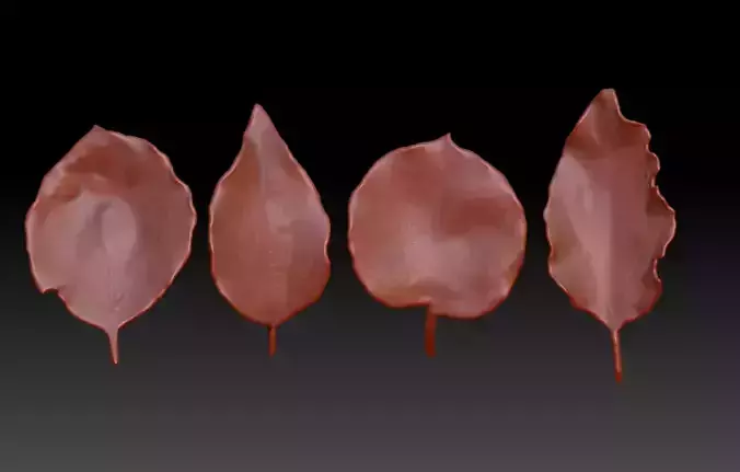 3D printed leaf STL tree leaves Antion 3D print model